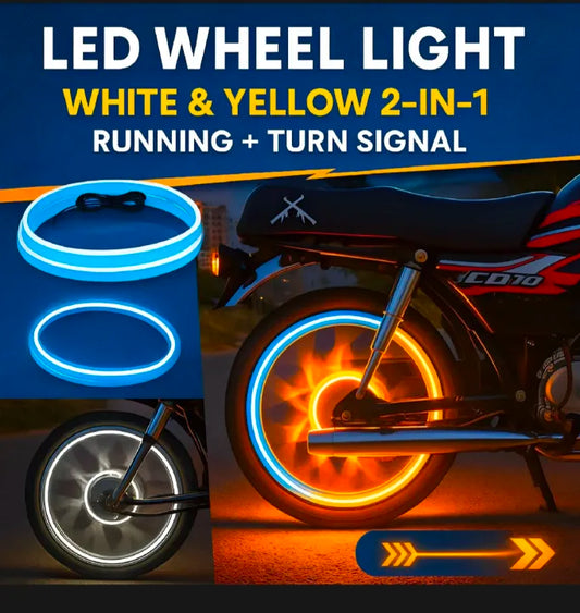 Bike LED Strip DRL Light For Bik-Motorcycle | Upgrade your Bike Universal Strip Light Dual Color