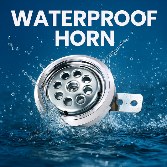 Universal Waterproof Motorcycle Horn – Loud & Durable Chrome Design