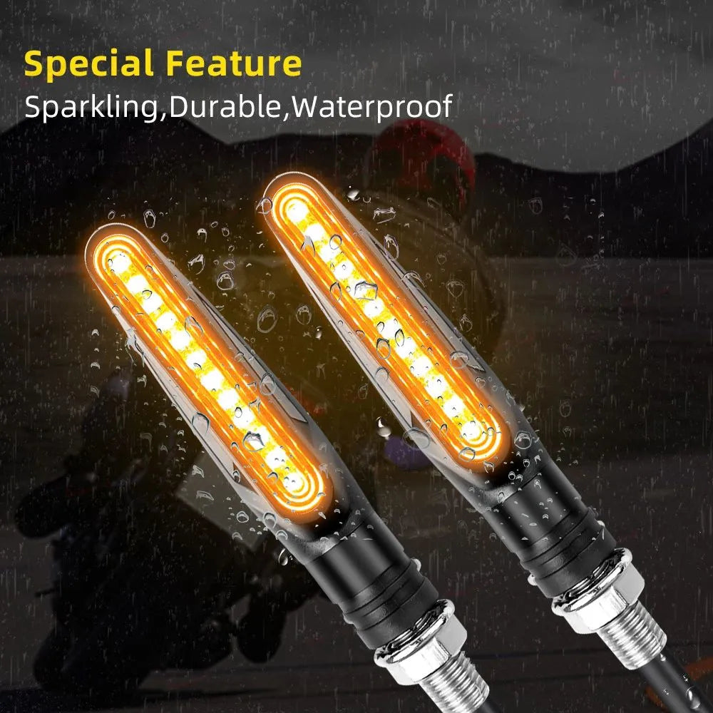 (4pcs) Audi style led indicator for all bikes | 70cc , cg 125 bikes | full flexible