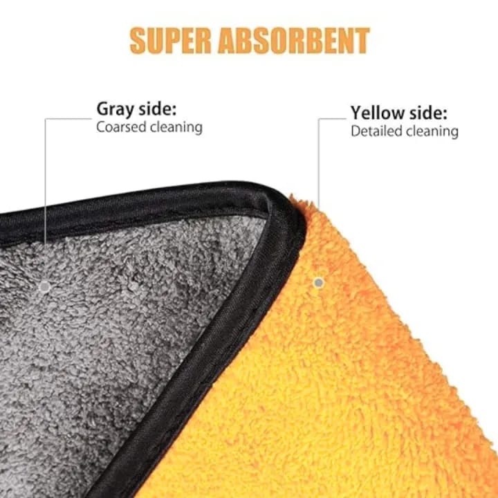 "3x Premium Microfiber Cloth - Ultra soft, Scratch-free, Super Absorbent"