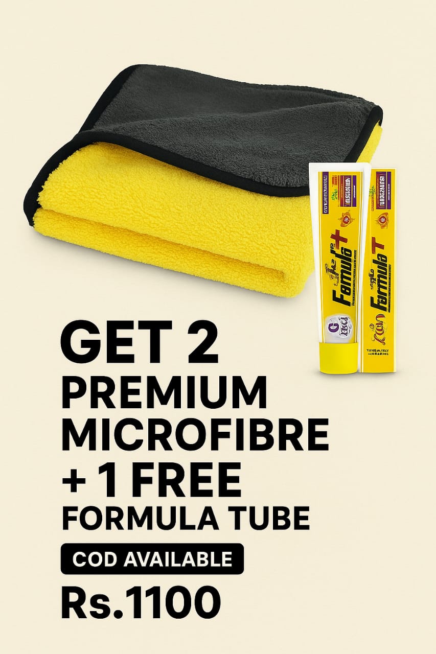 "2x Premium Microfiber Cloth - Ultra soft, Scratch-free, Super Absorbent"
