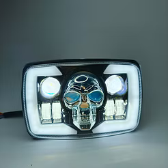 Skull headlight beam projecter for motorcycle cd70 cg125
