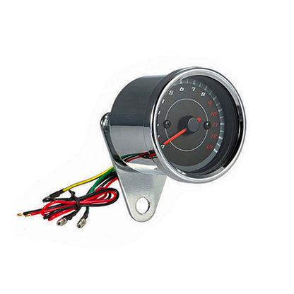 Universal Speedometer with LED Back Light Metal Body for Motorcycle Bike Honda Cafe Racer YBR Suzuki